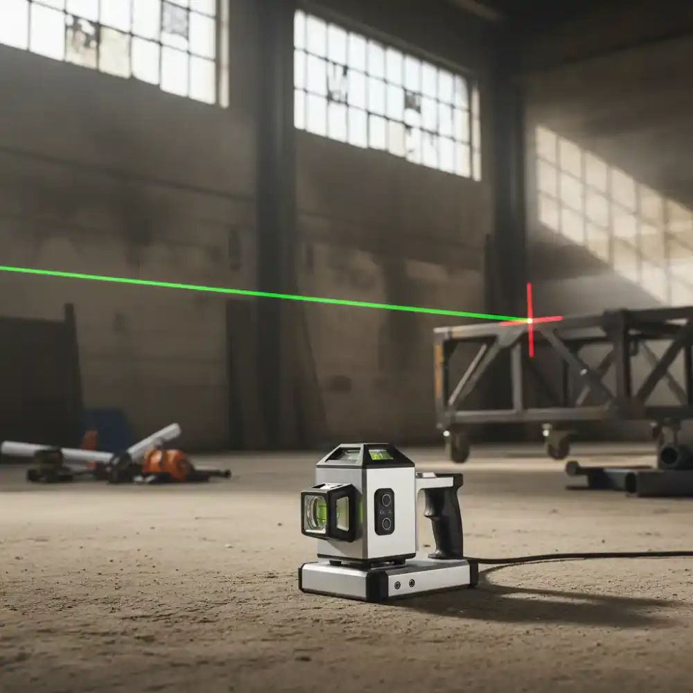 Präzise Laser-Wasserwaage